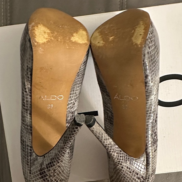 Aldo Elegant Gray Patterned Heels Model Camilo Size 7 - Picture 4 of 4